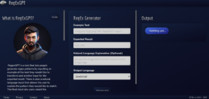 RegEx GPT App preview