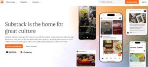 Substack app preview